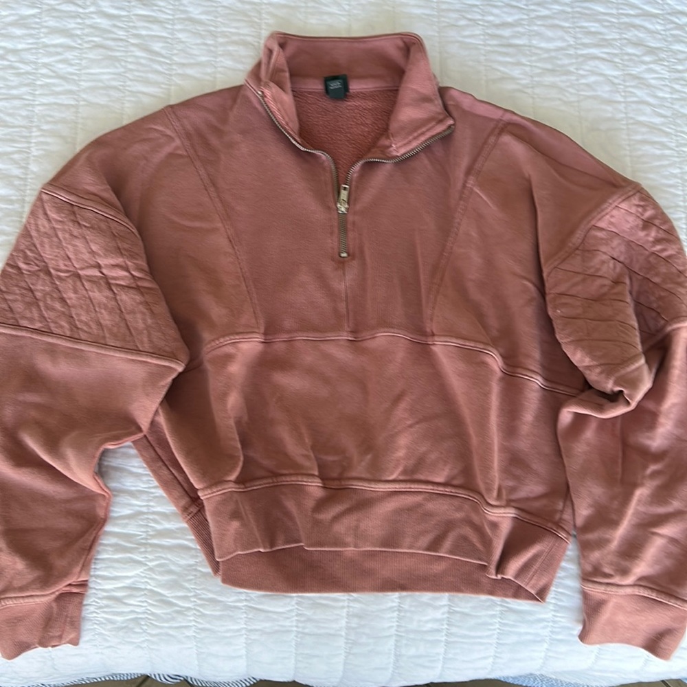 Wild Fable pink 1/4 zip sweater